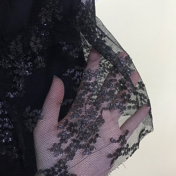 Anthropologie | Tiered Ruffle Lace Strapless Sheath Dress - Picture 4 of 11